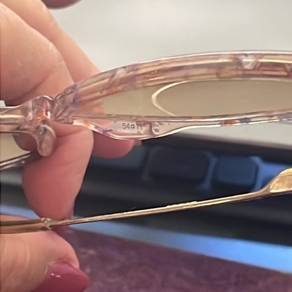 Gucci vintage GG2289 BT6 oversized rounded full rim pink tortoise gold metallic - Picture 6 of 16